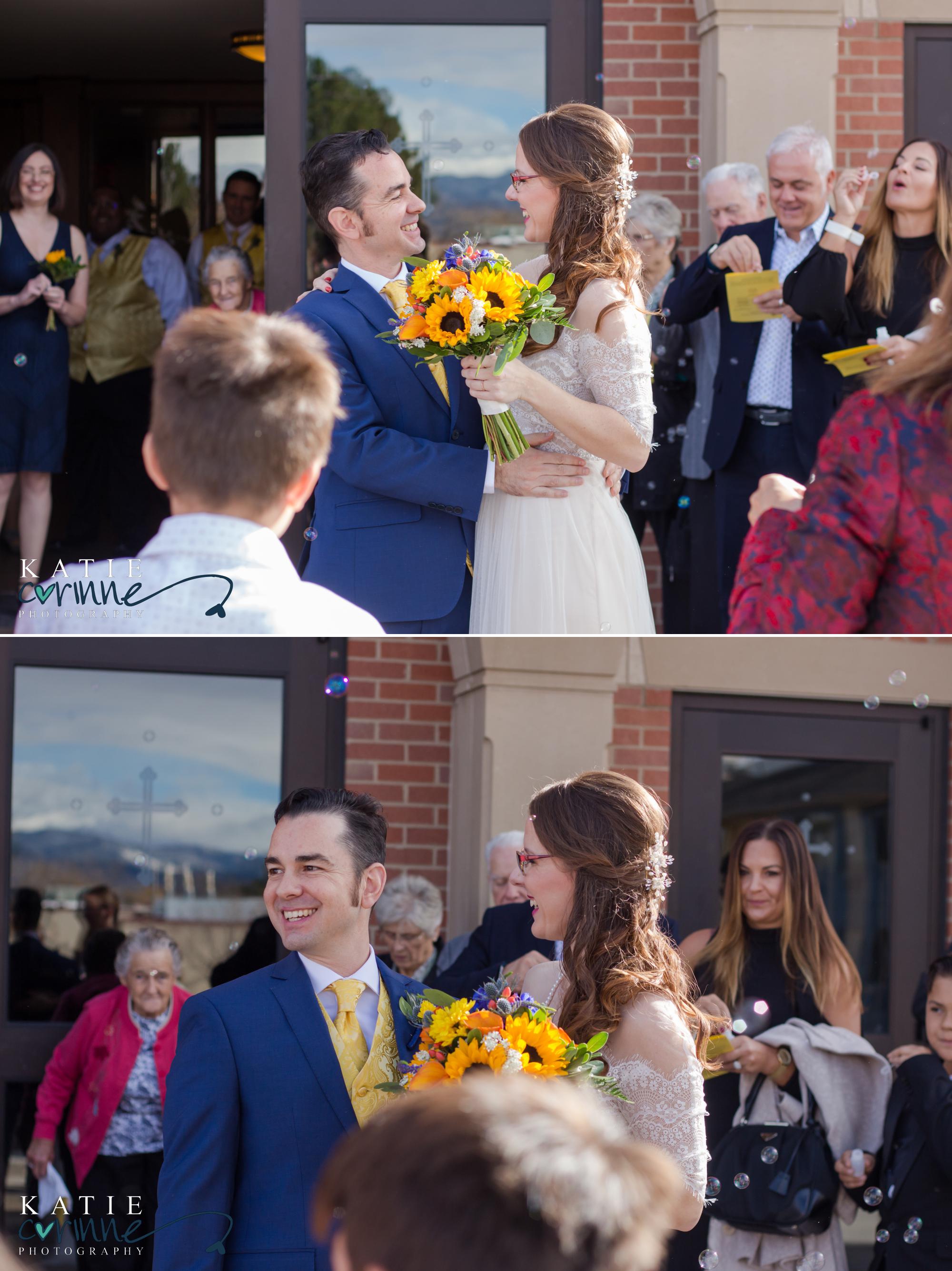 Denver newlyweds after stunning summer wedding