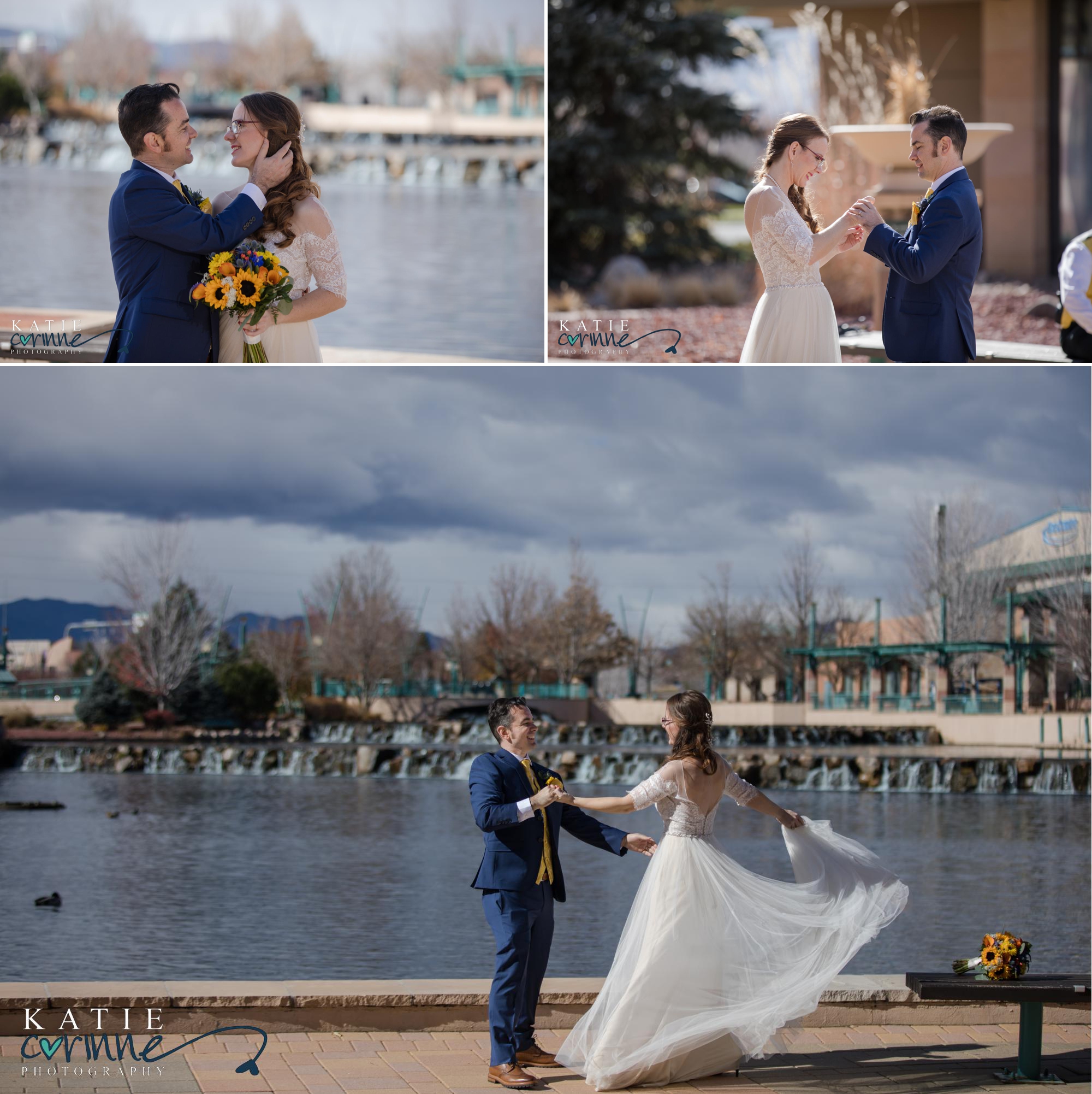 Colorado wedding photographer capture fun couple