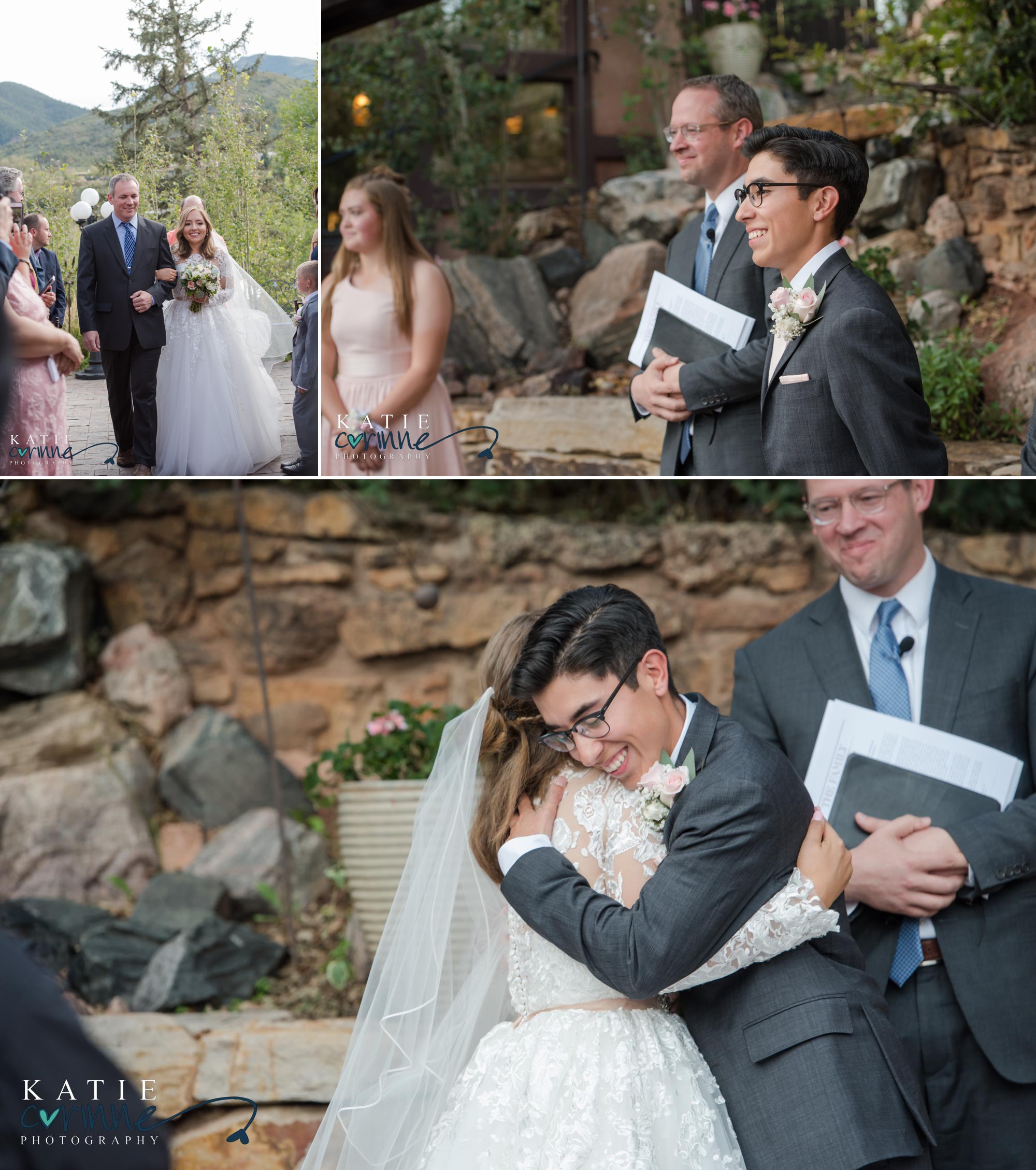 Colorado springs couple marries in outdoor summer wedding