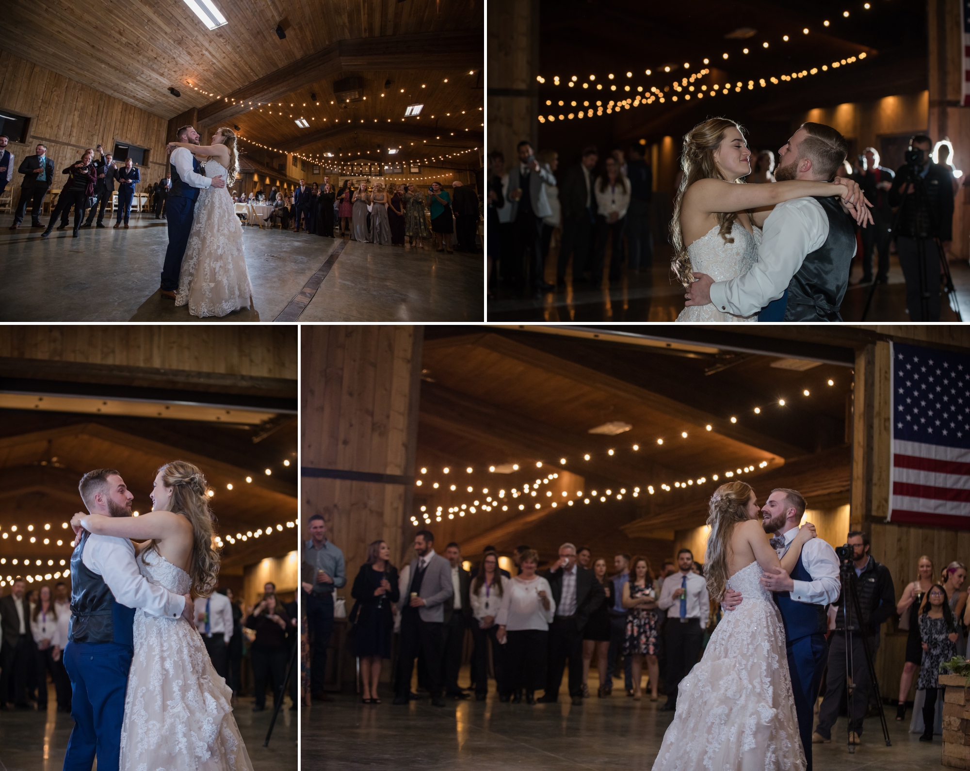 newleds have their first dance at ranch wedding