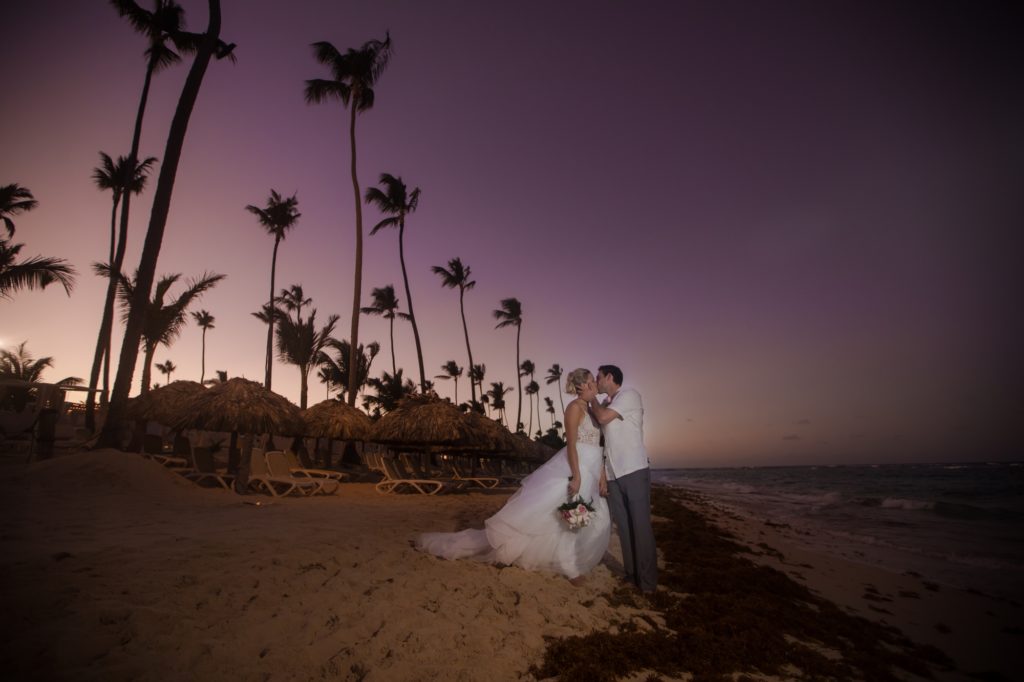 bride and groom portraits in Punta Cana Dominican Republic