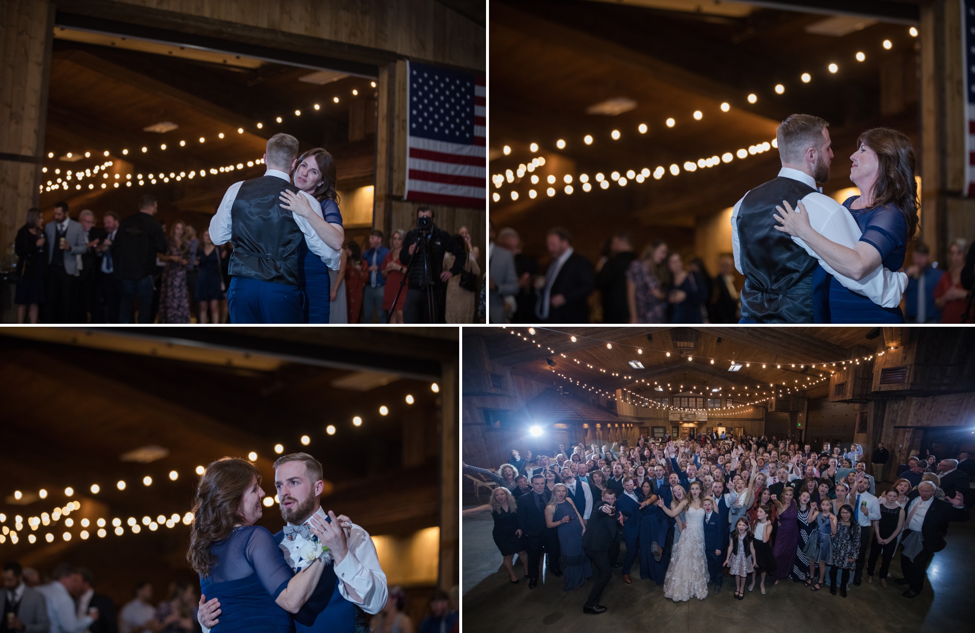dancing at spruce mountain ranch wedding