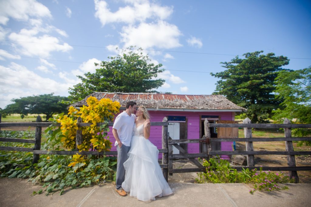 Newlywed couple photos at Dominican Republic destination wedding