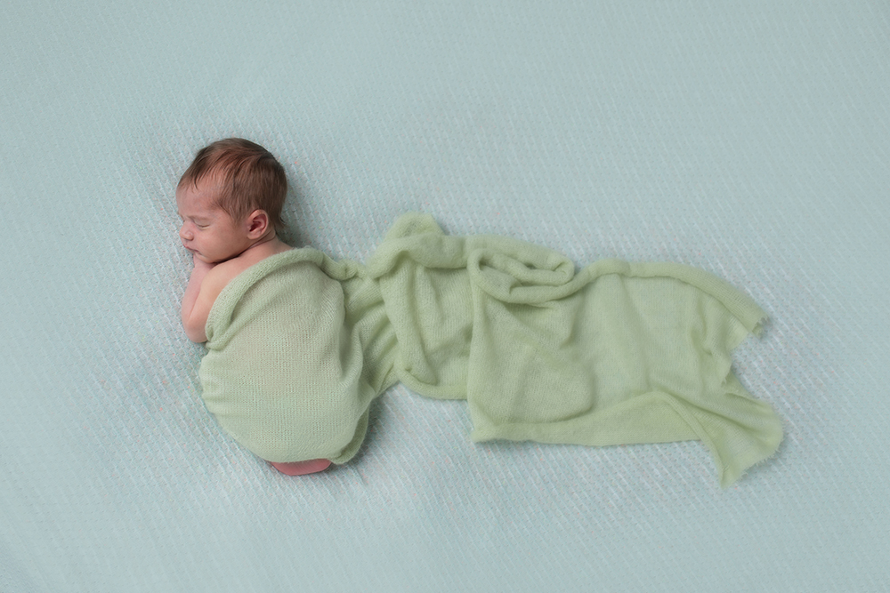 sweet baby photos on blanket