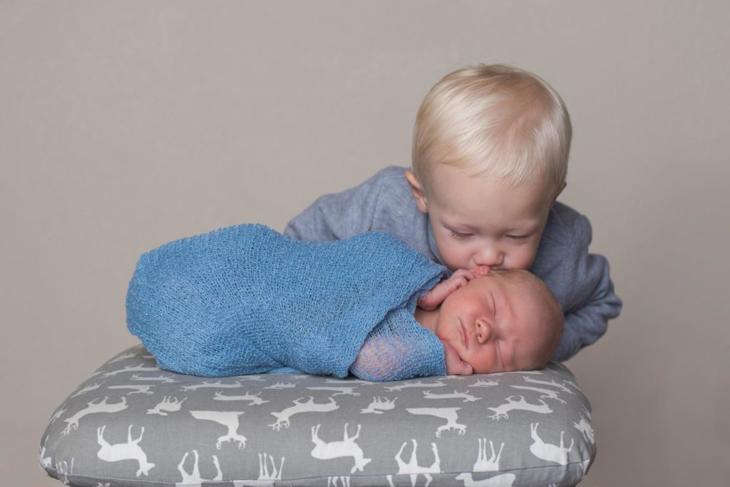 Denver newborn with older brother