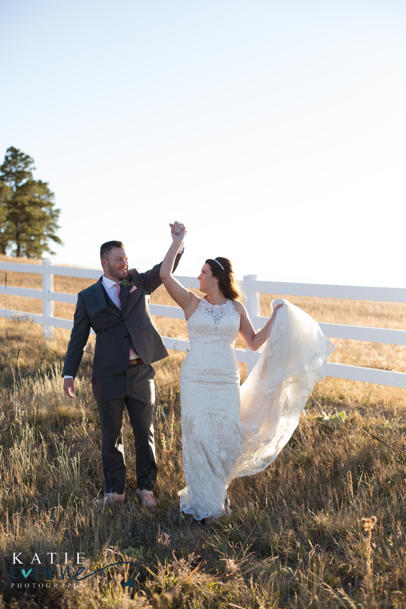 Colorado couple at Flying Horse Ranch wedding