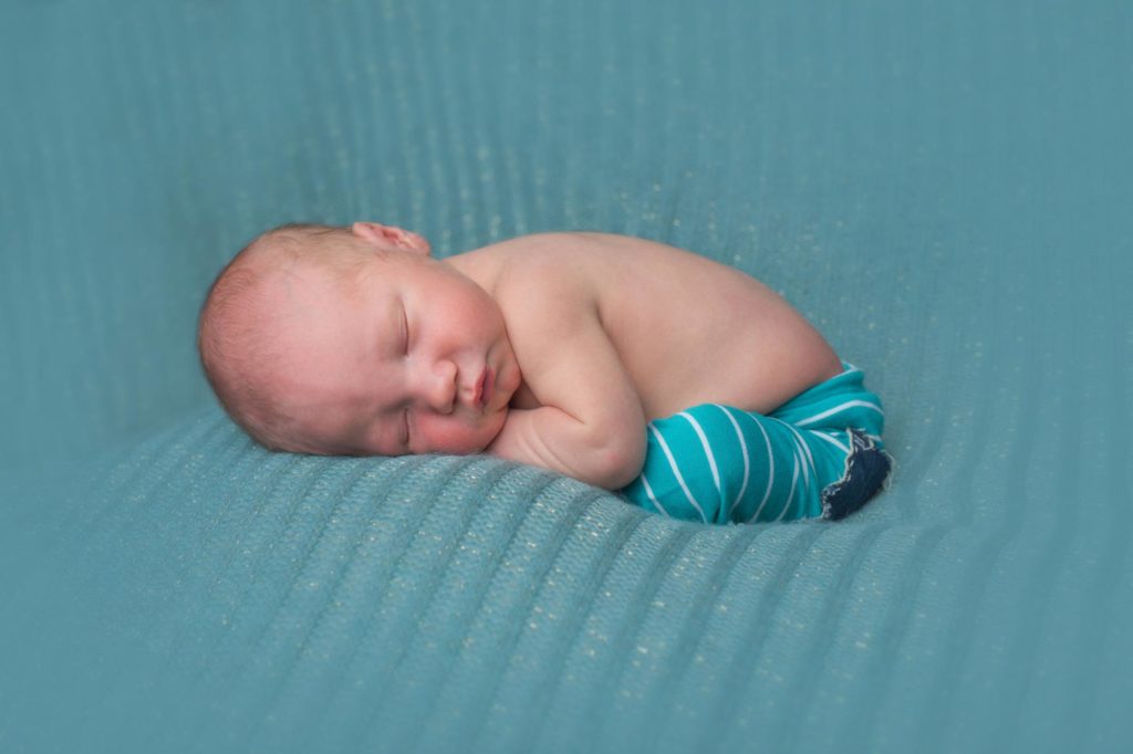 Newborn photographed on location