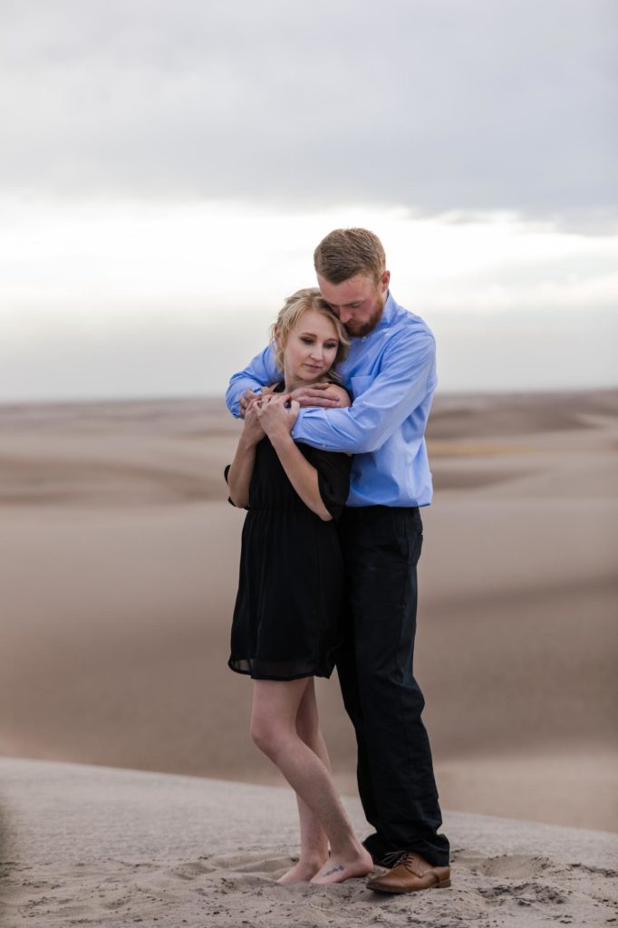 Couple photographed by Colorado wedding photographers
