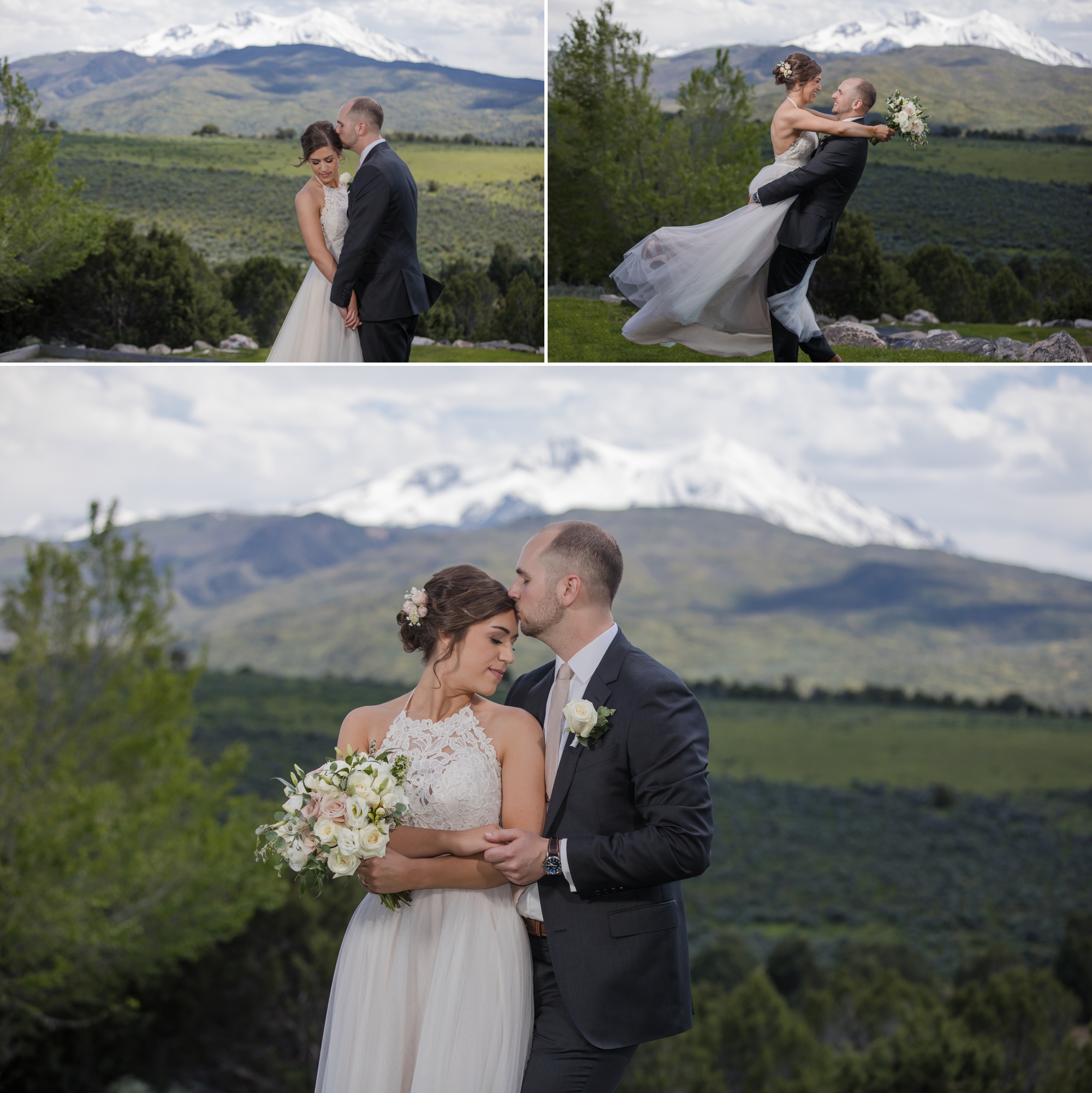Colorado wedding couple portraits in Aspen