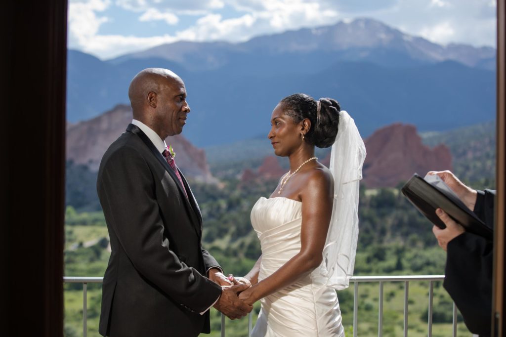 Colorado couple elope in front of rocky mountains