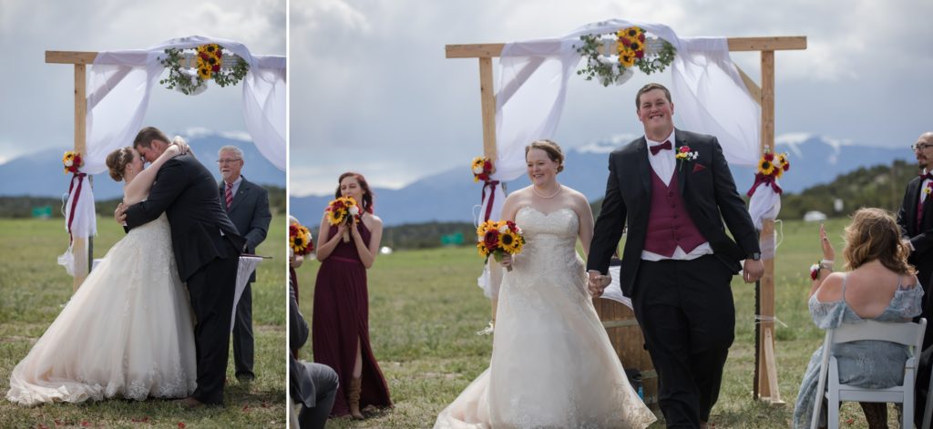 Colorado couple gets married at spring wedding