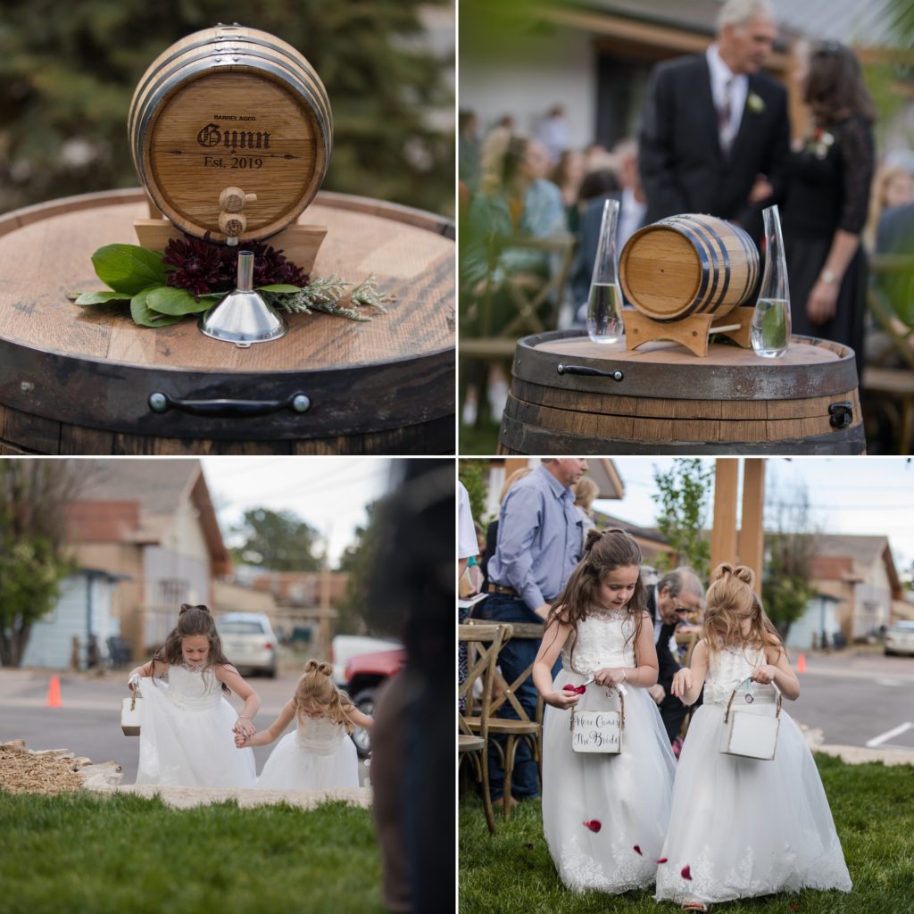 Rustic Colorado Wedding ceremony details