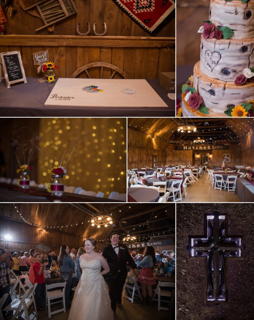 ranch wedding reception details