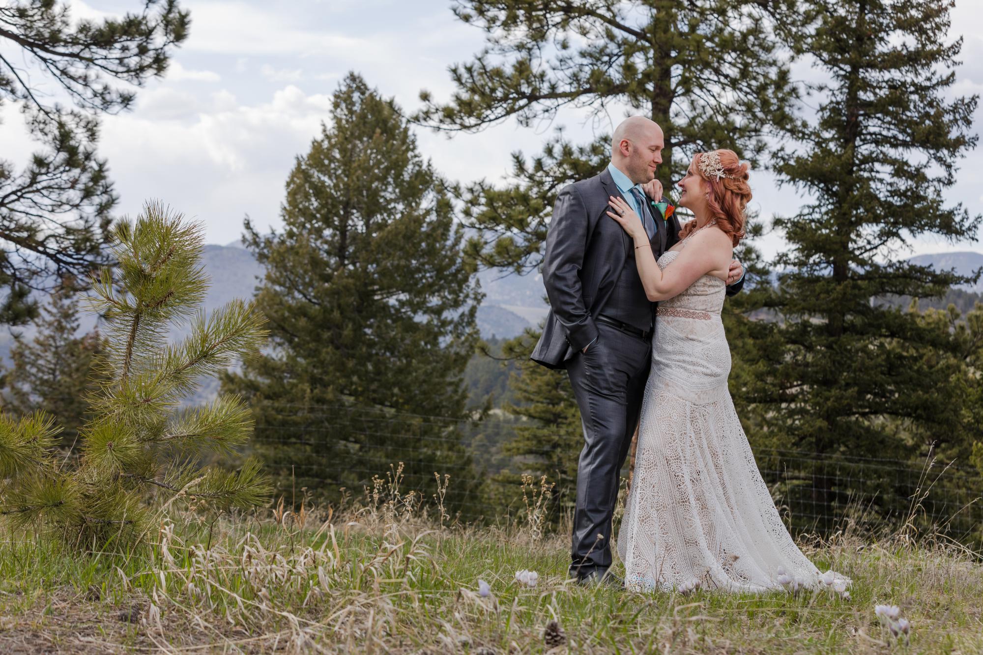 Colorado couple portraits with wedding photography editing