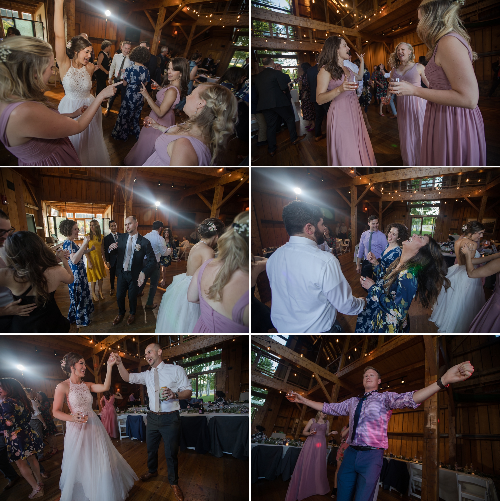 Guests having fun at Carbondale wedding reception