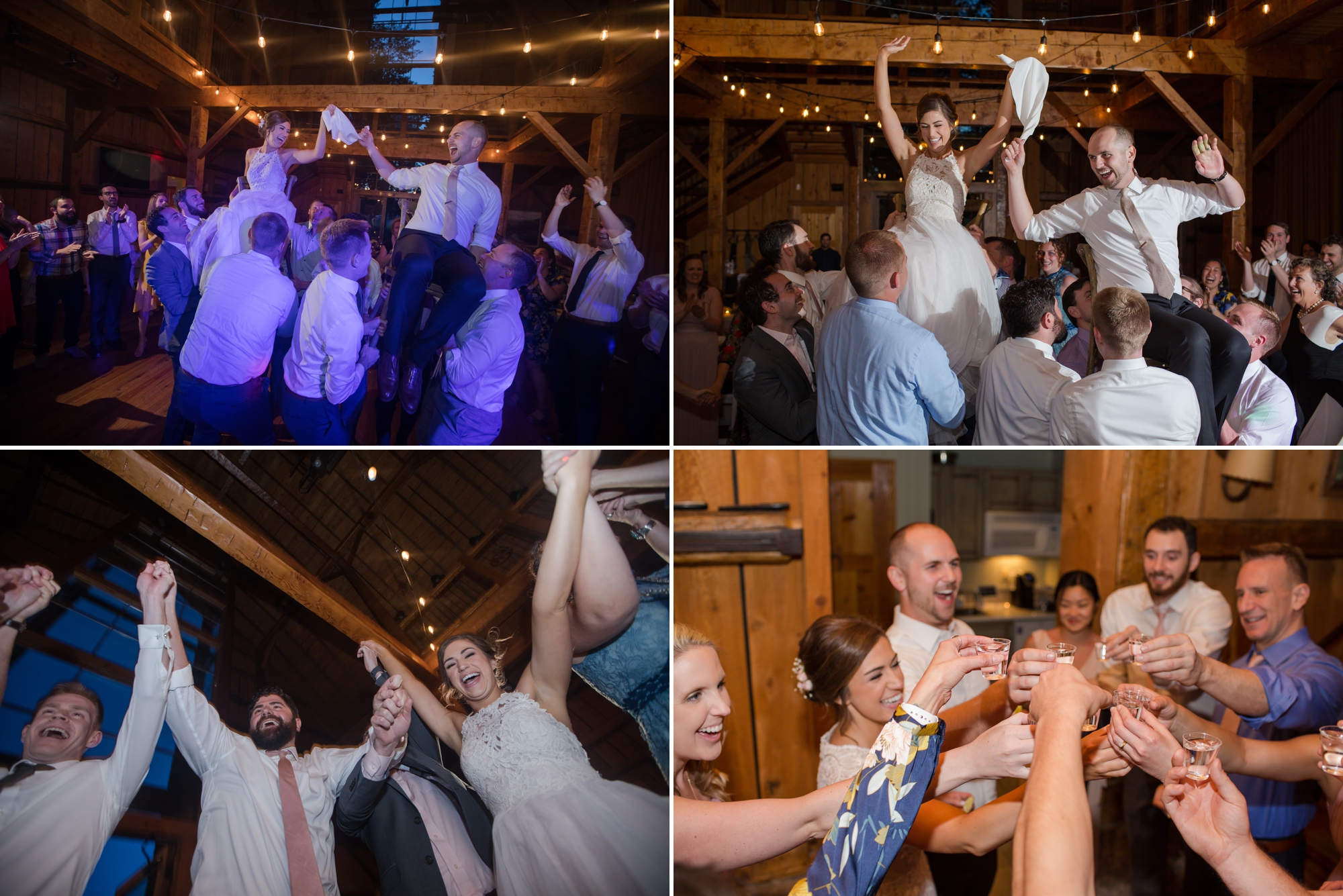 Guests having fun at Jewish wedding reception