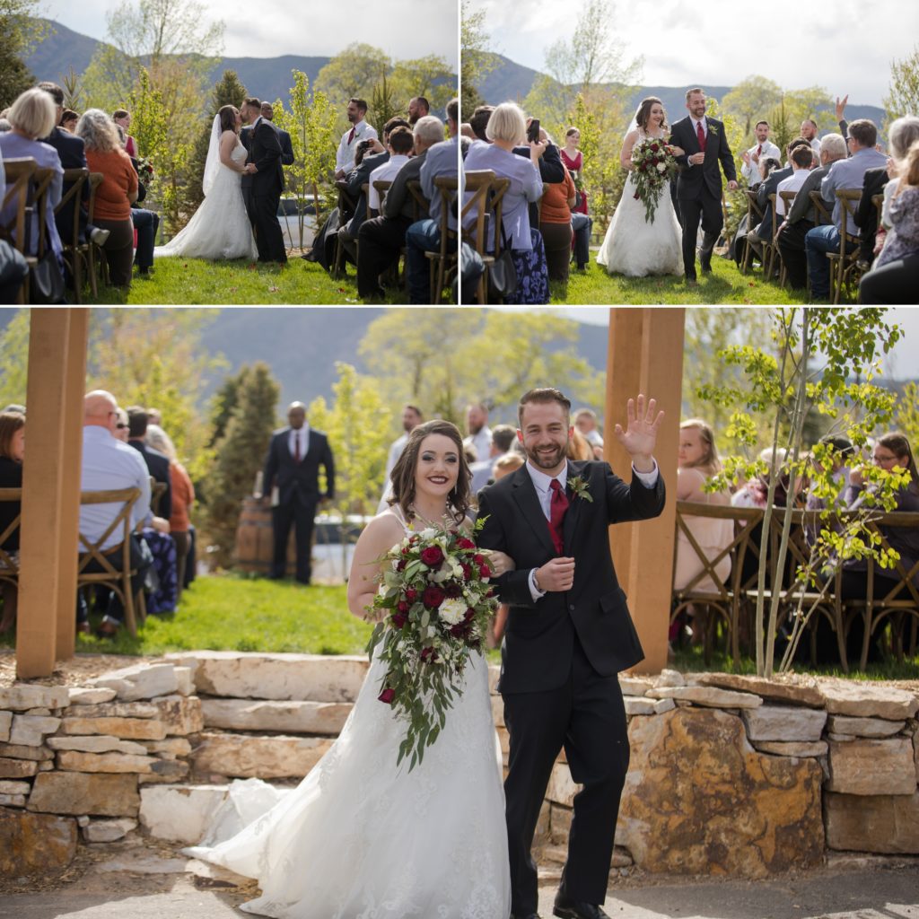 Bright and airy outdoor wedding ceremony