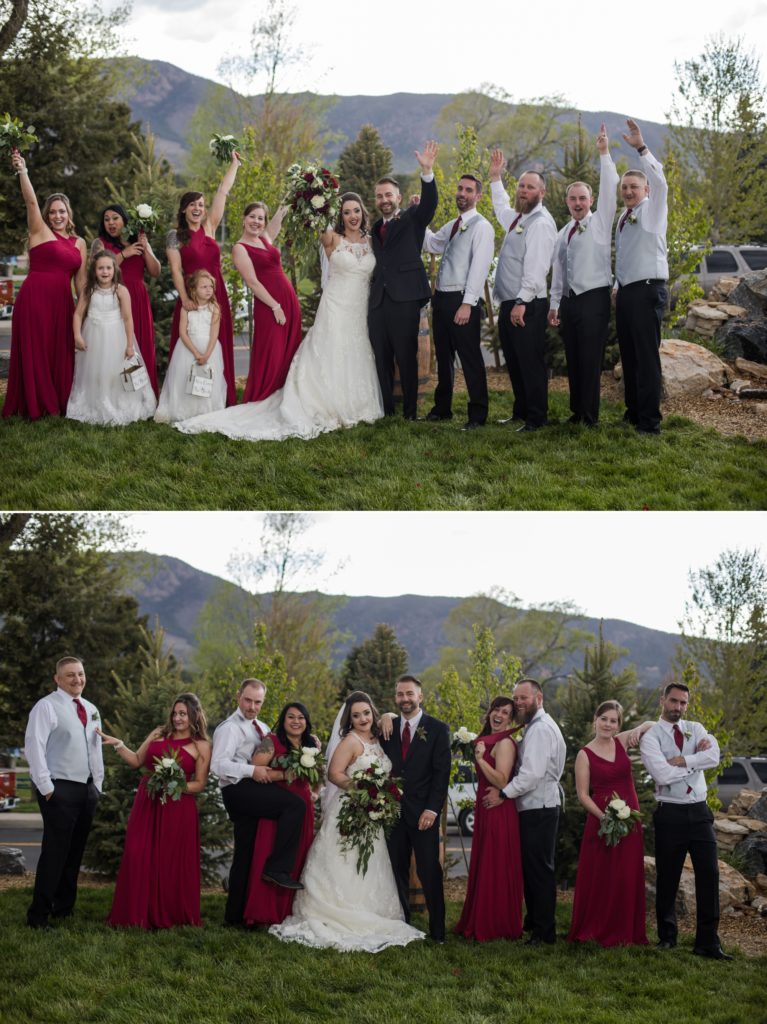 Colorado wedding party portraits