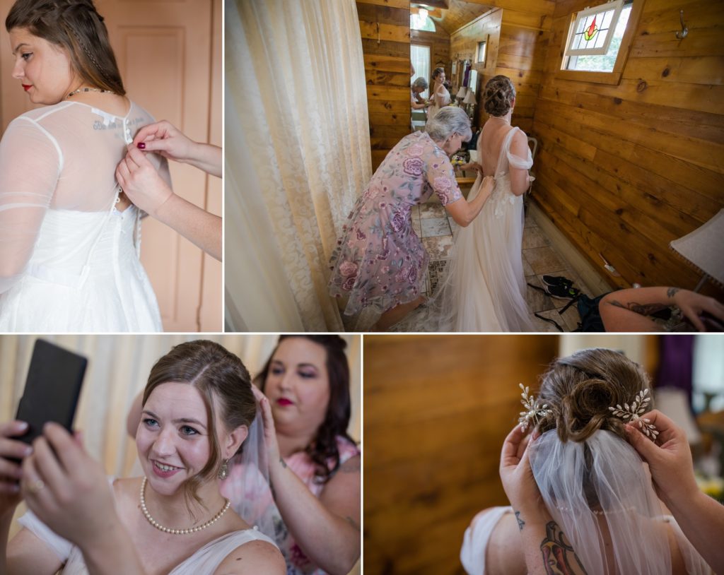 brides getting ready in Colorado Springs