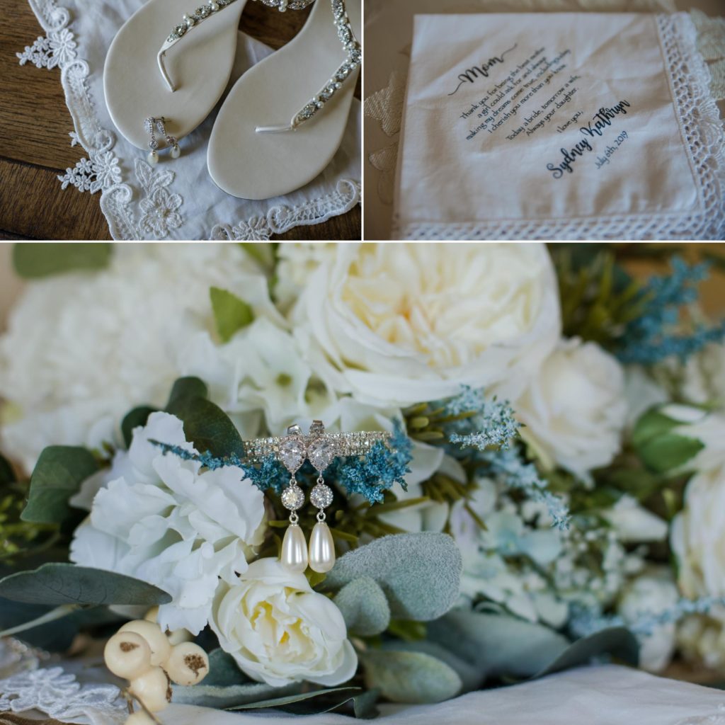bridal details at elegant Larkspur, Colorado wedding
