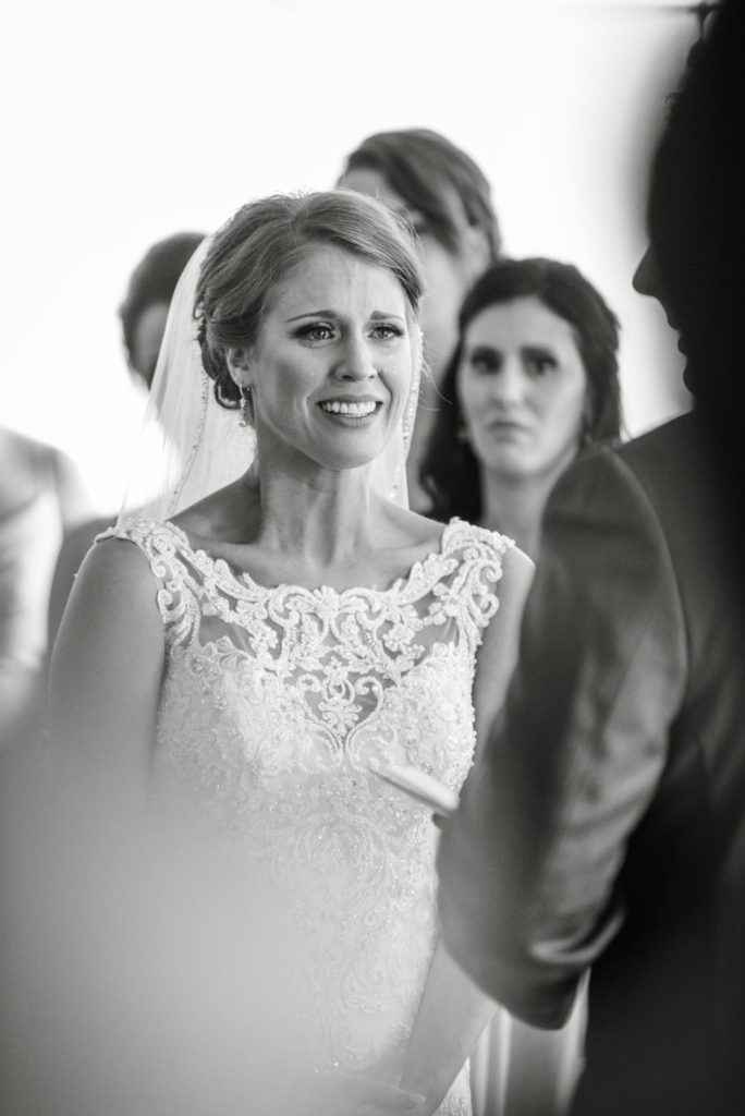 Bride receives vows at emotional Denver wedding