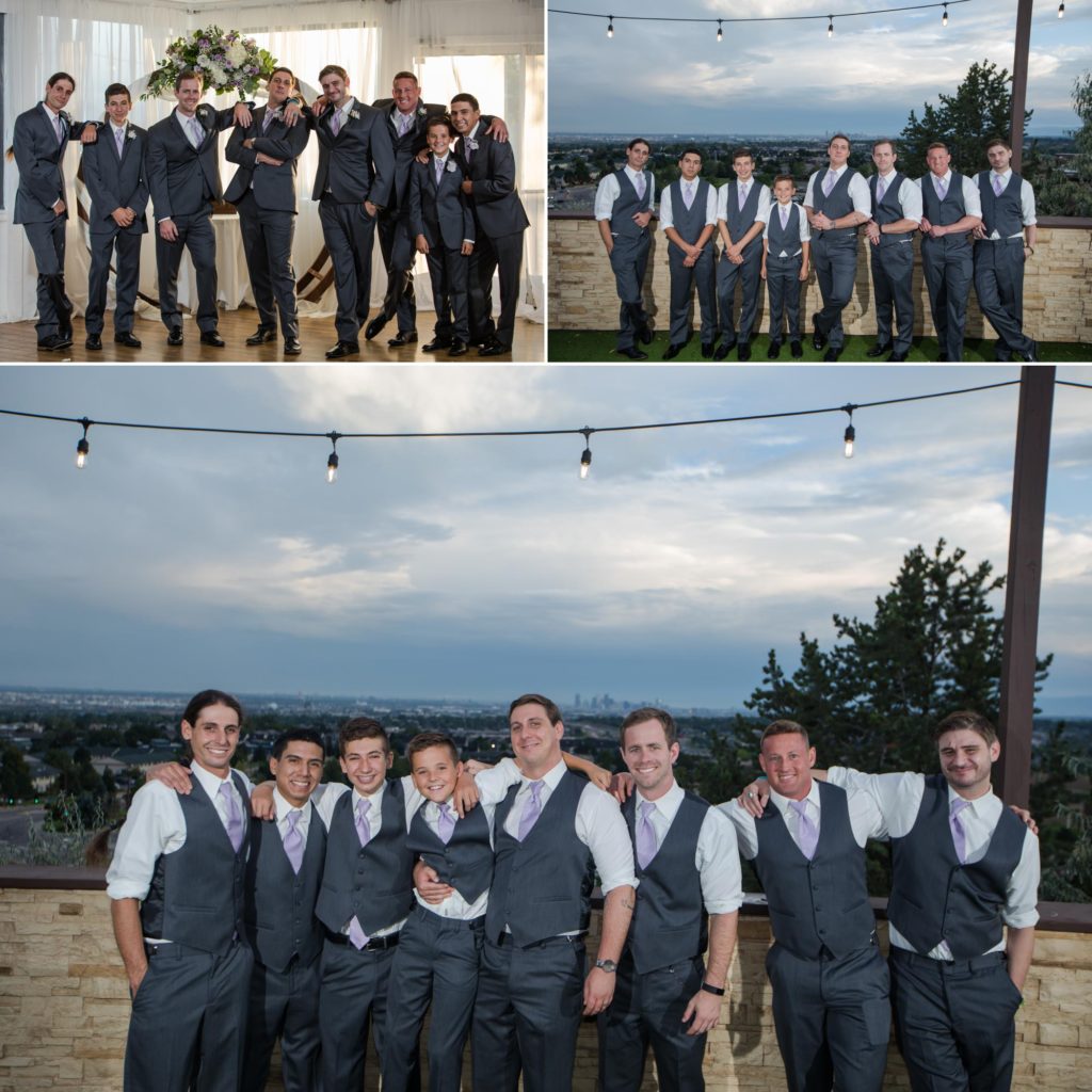Groom and groomsmen at Wedgewood Brittany Hill wedding