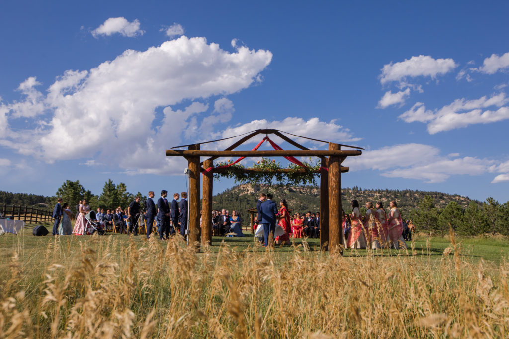 Wedding reception at Spruce Mountain ranch
