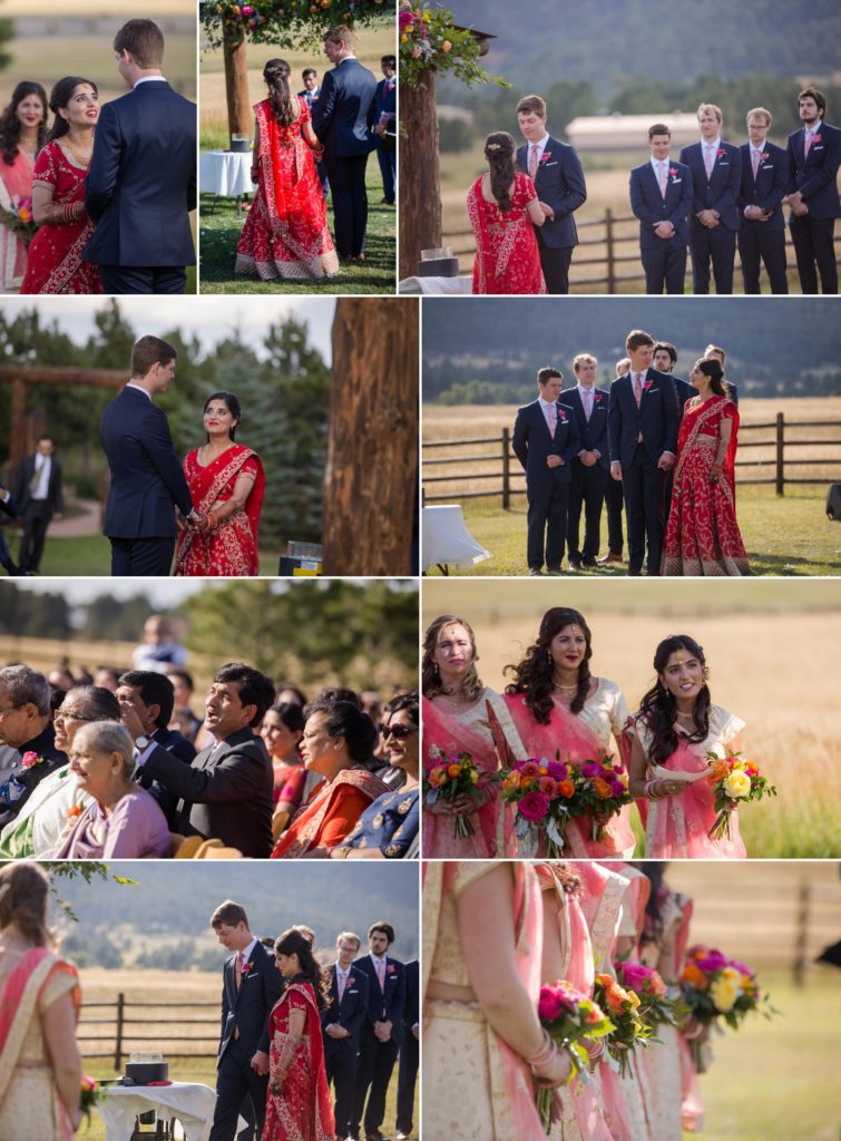 wedding ceremony at Christian Indian wedding