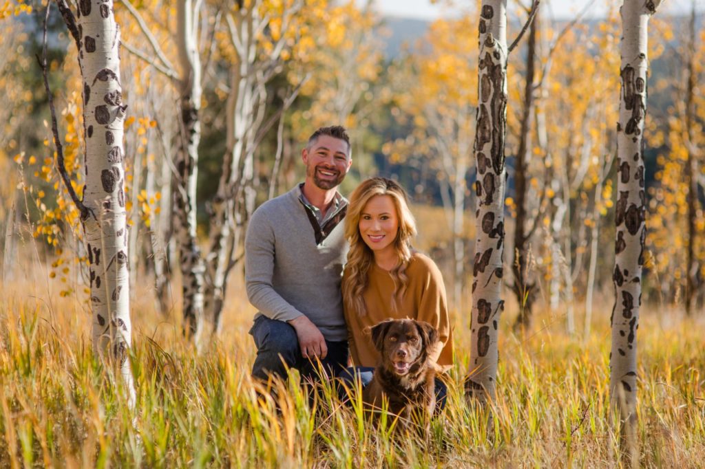 couple at colorado engagement session