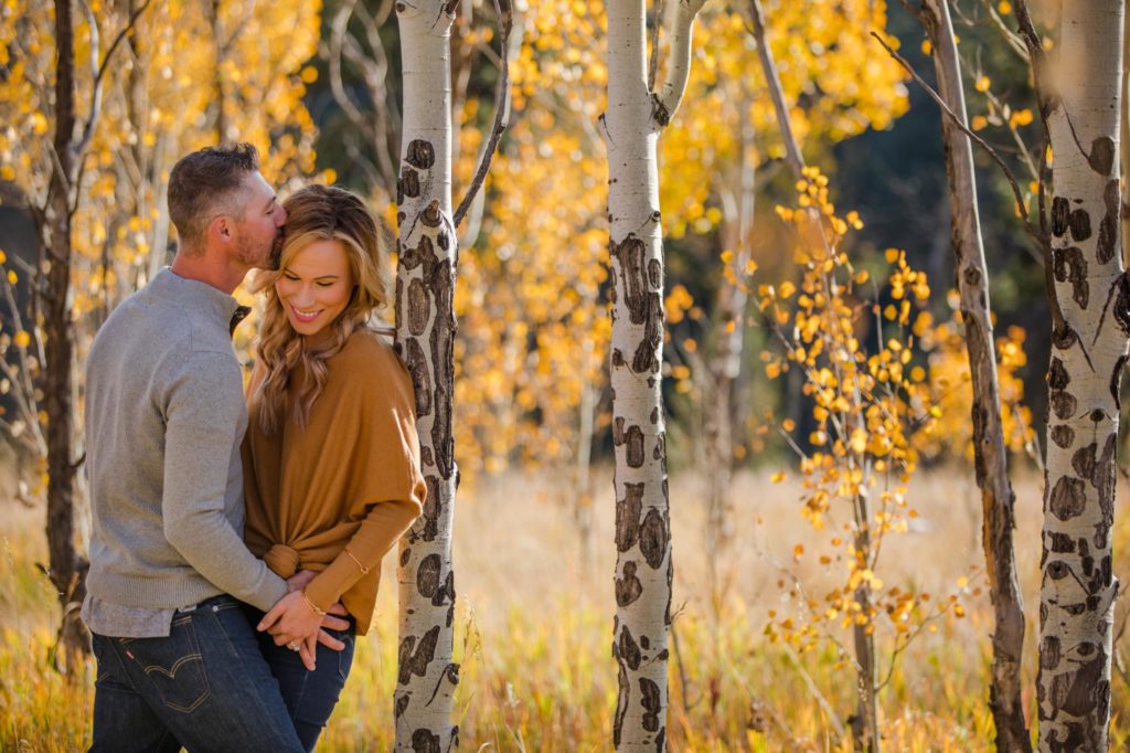 Colorado couple at Golden Gate Canyon engagement session