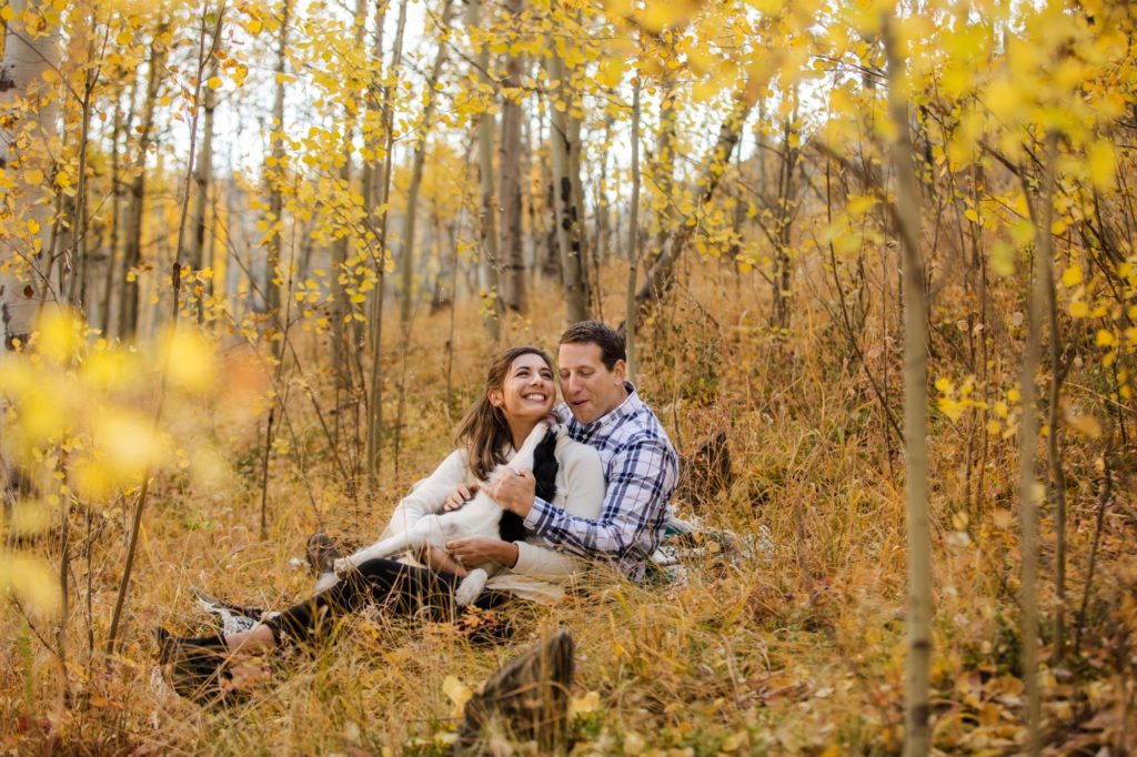 Colorado couple at Twin Lakes for engagement session