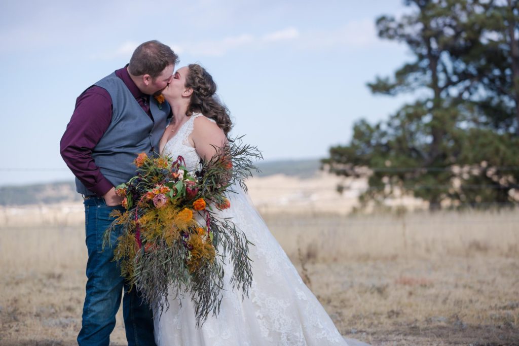 newlyweds at Younger Ranch