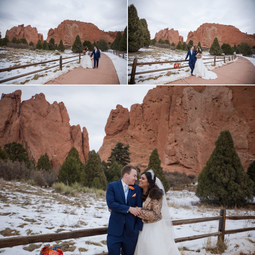 couple elopes in Garden of the Gods in Colorado Springs