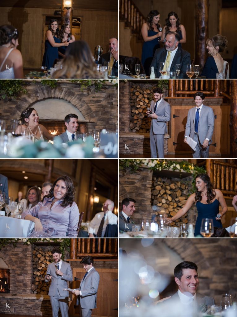 Family gives toasts to newlyweds at Spruce Mountain Ranch