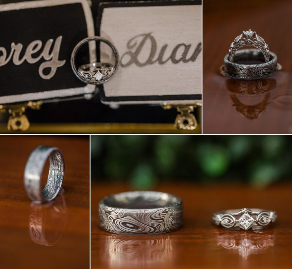 wedding rings at Creekside Event Center