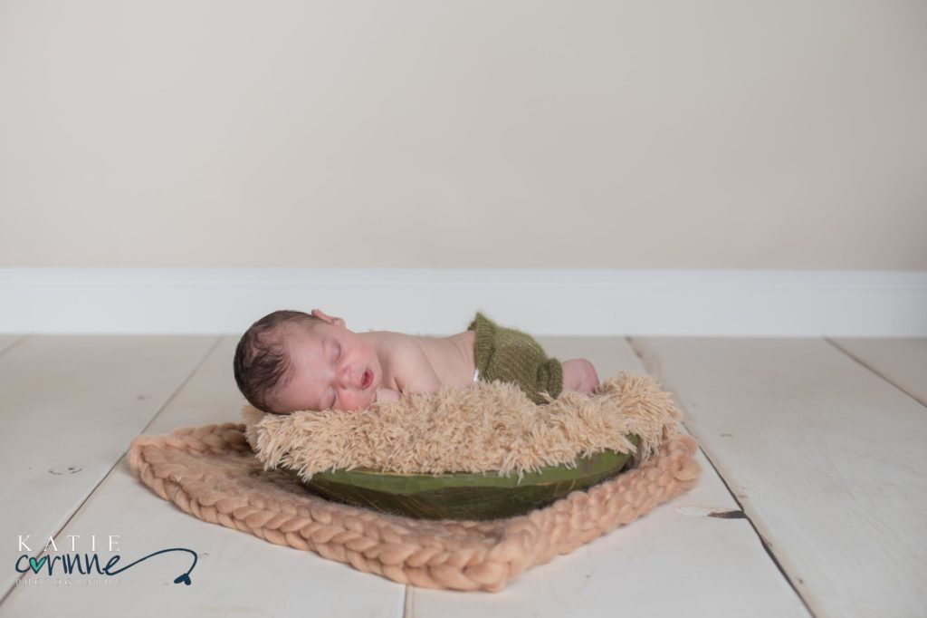 newborn baby in Black Forest photo studio