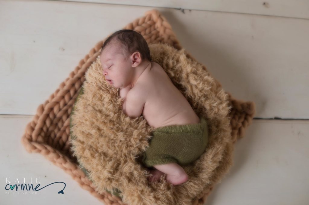 newborn baby in Palmer Lake photo studio