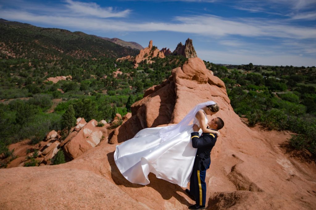 military groom married quarantine partner in Colorado