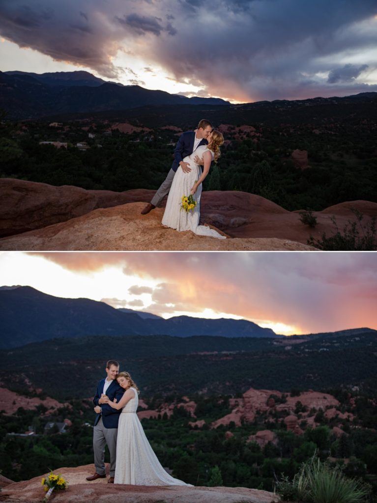 destination wedding couple elopes in Colorado