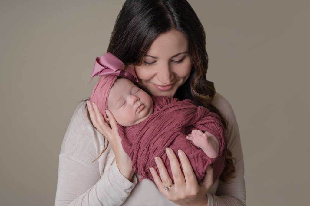 Colorado mom holds newborn baby