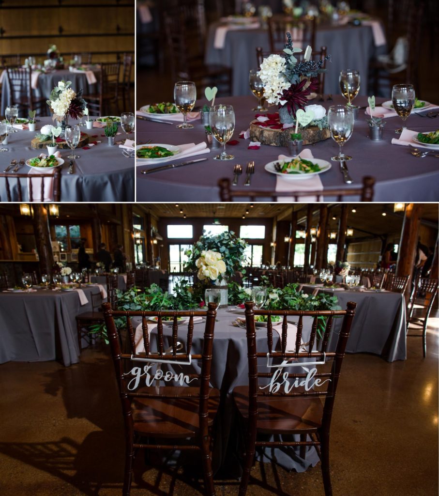 Spruce Mountain Ranch wedding reception details