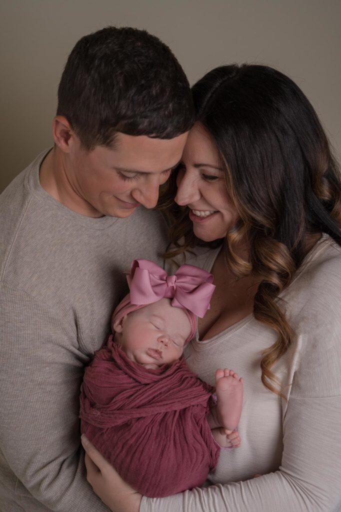 Colorado Military family holds newborn baby