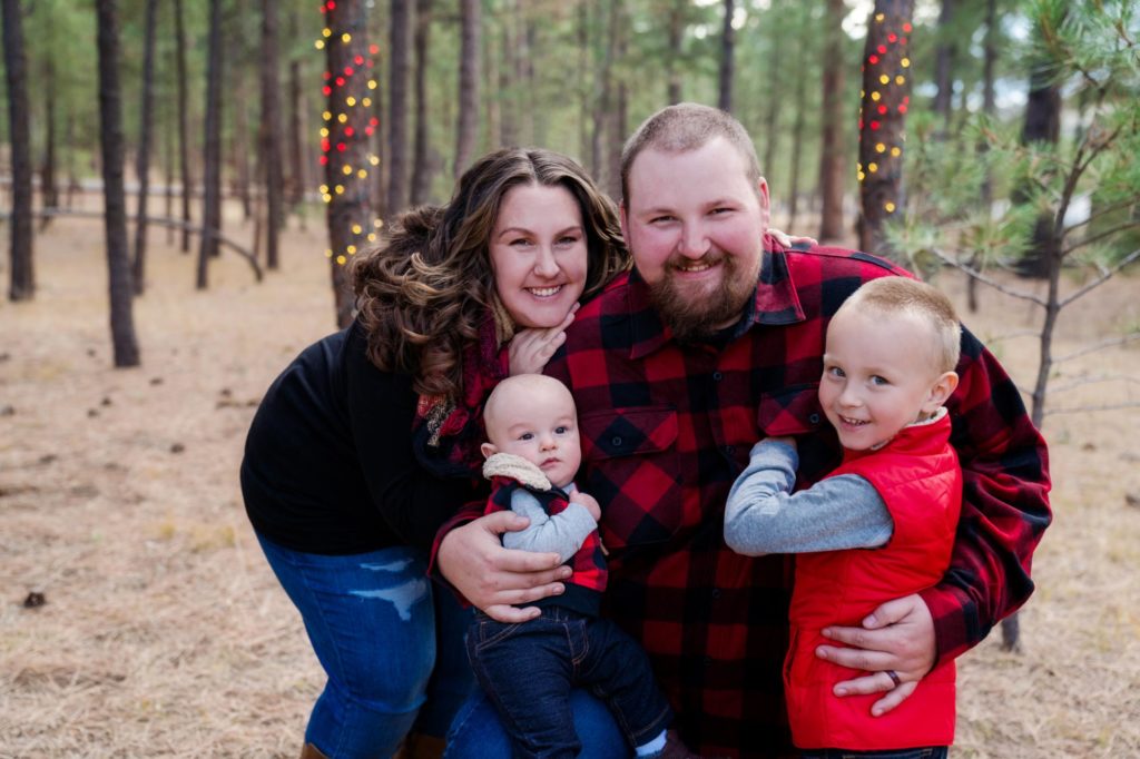 Colorado Springs family poses for holiday card photo