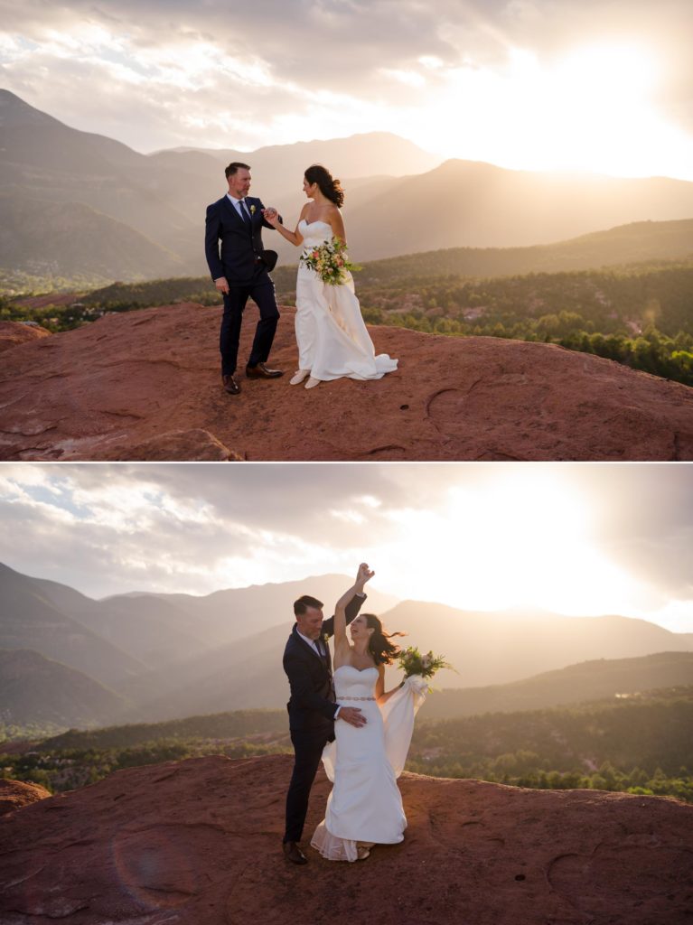 Colorado Springs couple at elopement