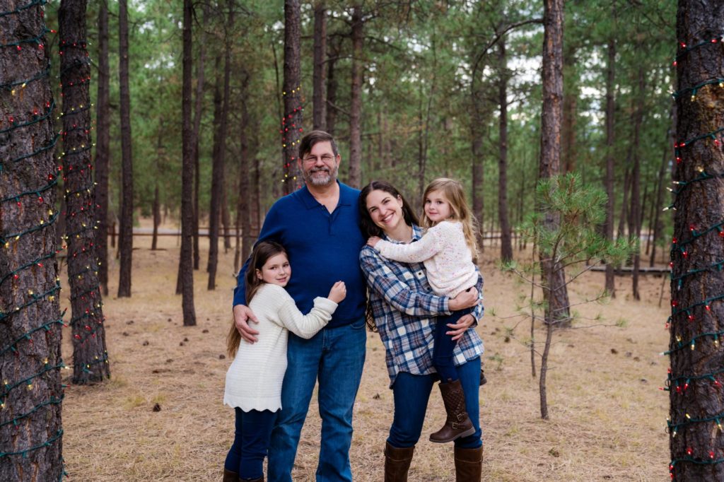 Colorado Springs family pose for holiday card