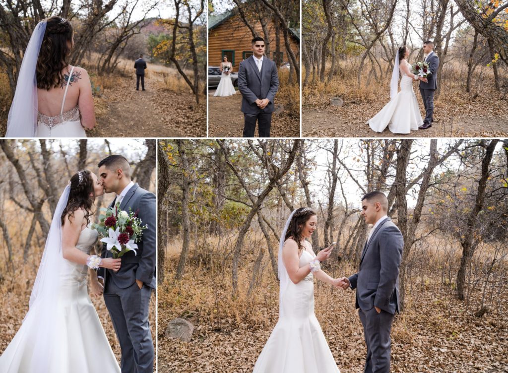 Colorado Springs couple has frist look at Palmer Lake Wedding
