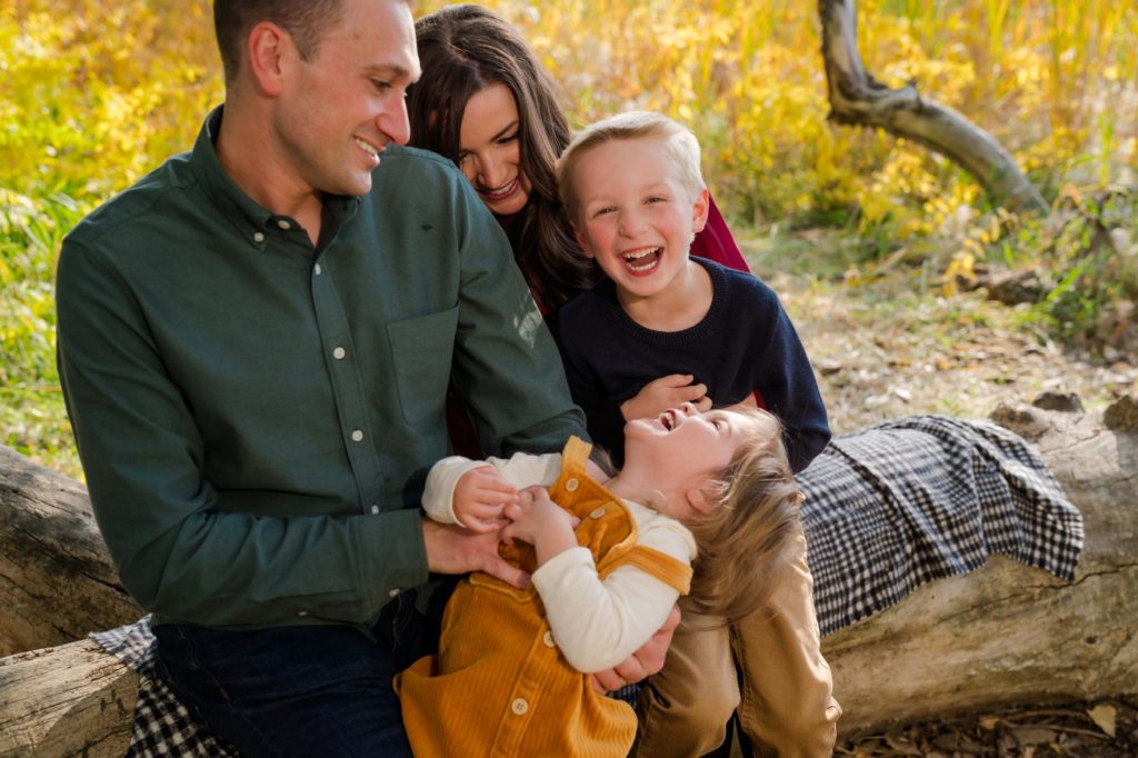 Colorado family at fall photo session