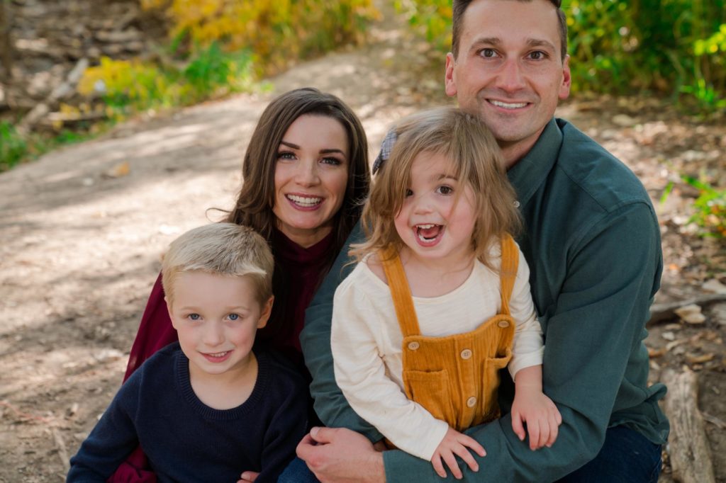 Colorado family in fall outfits for pictures