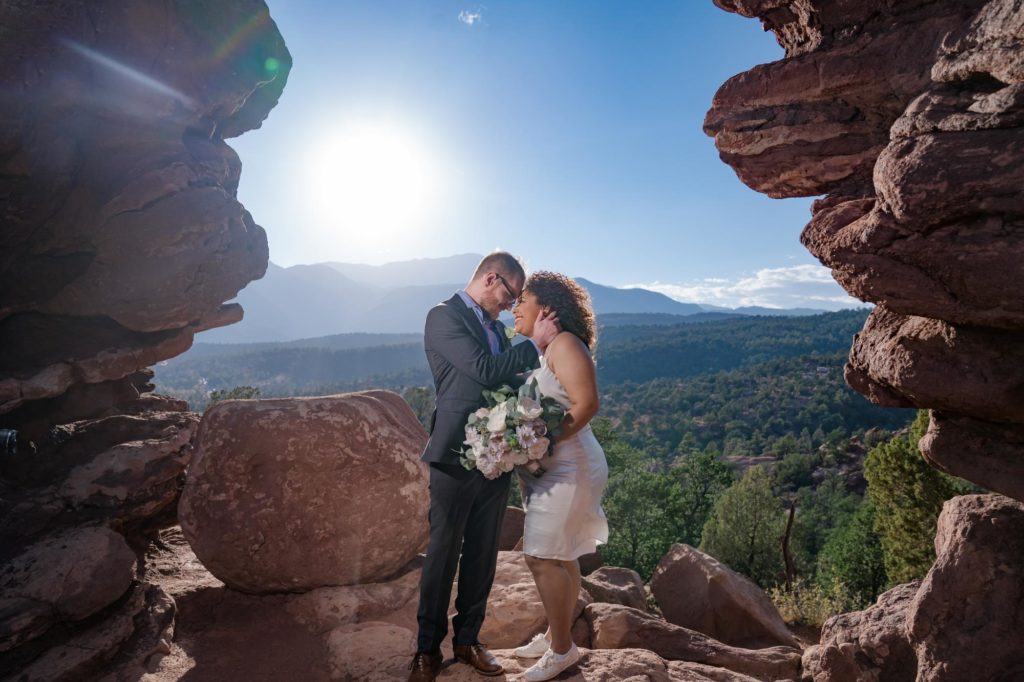 couple marries at Garden of the Gods