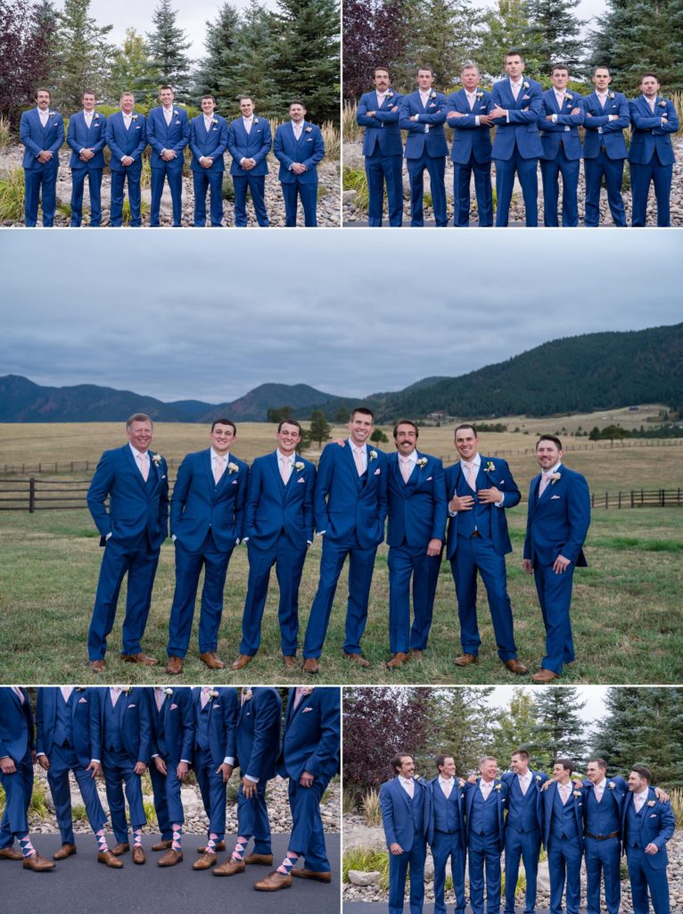 groomsmen pictures at Colorado wedding